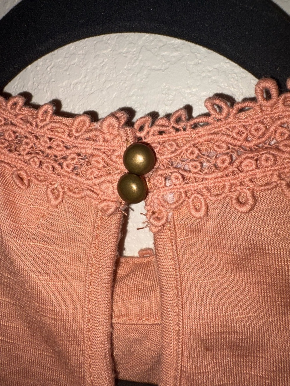 Taylor & Sage Sleeveless Lace Yoke Tank - Dusty Rose - Picture 4 of 7